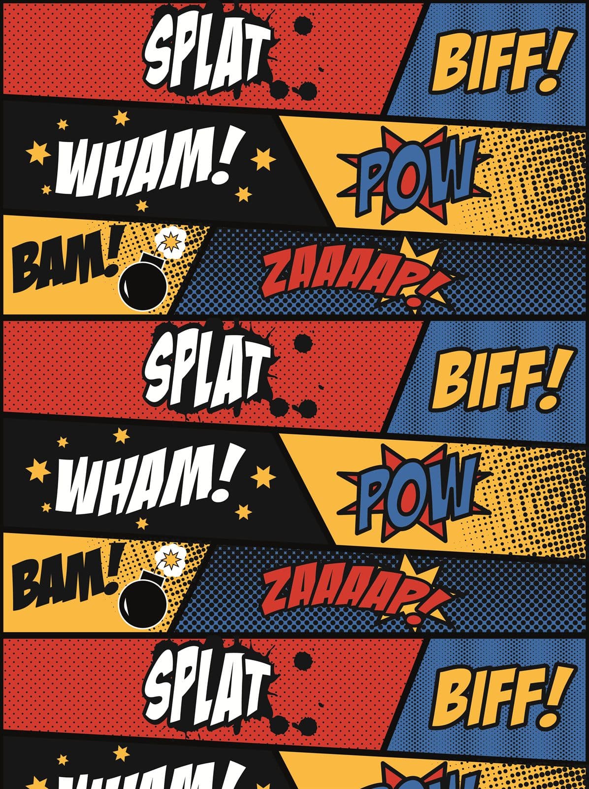 Comic Pop — Pattern Design portfolio piece by Sandra Madrazo